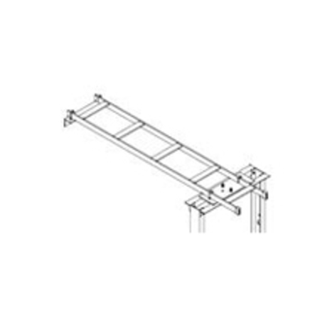 CHATSWORTH PRODUCTS CPI CABLE RUNWAY WALL TO RACK KIT, 12" W, USE W/3"DEEP CHANNEL, RACKS, BLK 251576
